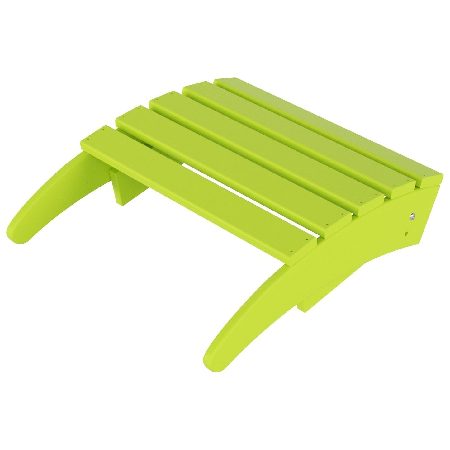 Chaise Adirondack pliable d'extérieur Polytrends Laguna HDPE résistante aux intempéries avec repose-pieds (ensemble de 2 pièces)