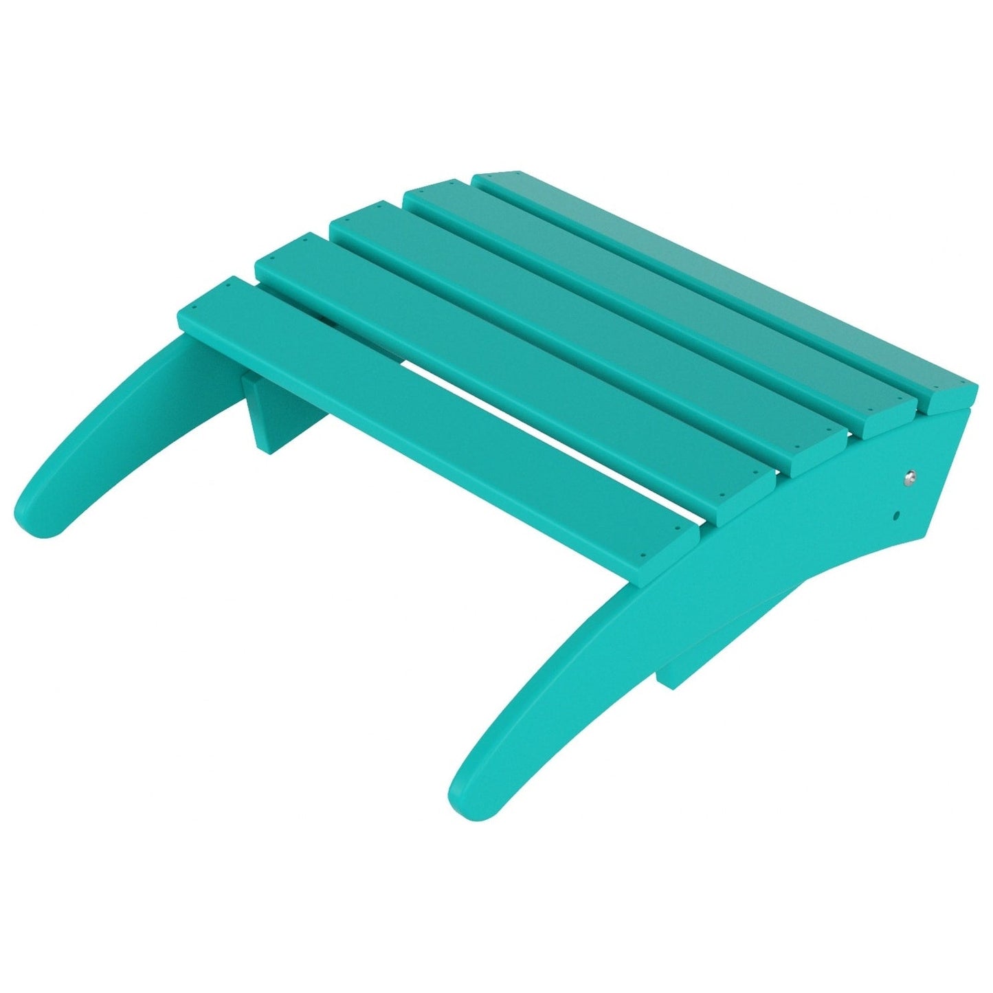 Chaise Adirondack pliable d'extérieur Polytrends Laguna HDPE résistante aux intempéries avec repose-pieds (ensemble de 2 pièces)