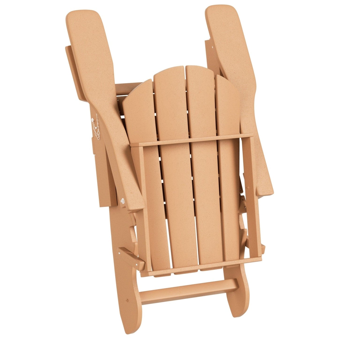 Chaise Adirondack pliable d'extérieur Polytrends Laguna HDPE résistante aux intempéries avec repose-pieds (ensemble de 2 pièces)