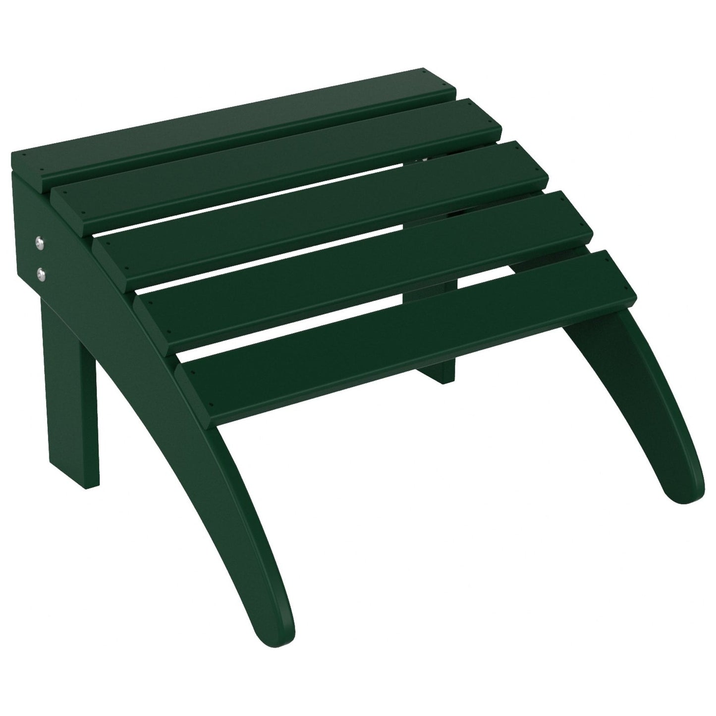 Chaise Adirondack pliable d'extérieur Polytrends Laguna HDPE résistante aux intempéries avec repose-pieds (ensemble de 2 pièces)