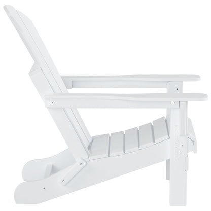 Chaise Adirondack pliable d'extérieur Polytrends Laguna HDPE résistante aux intempéries avec repose-pieds (ensemble de 2 pièces)