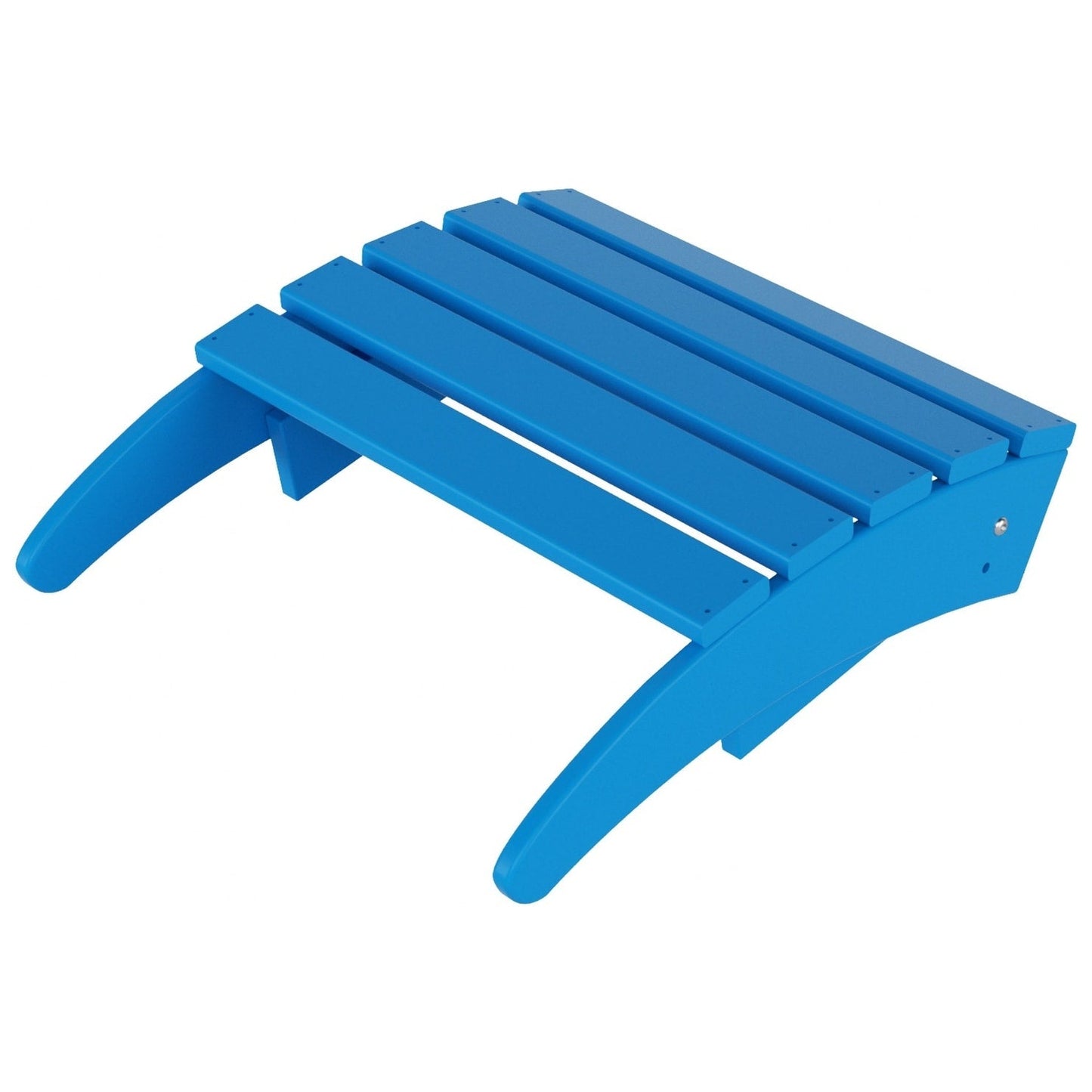 Chaise Adirondack pliable d'extérieur Polytrends Laguna HDPE résistante aux intempéries avec repose-pieds (ensemble de 2 pièces)