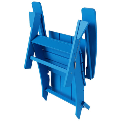 Chaise Adirondack pliante Polytrends Shoreside, moderne, écologique et résistante aux intempéries, pour usage commercial et résidentiel.