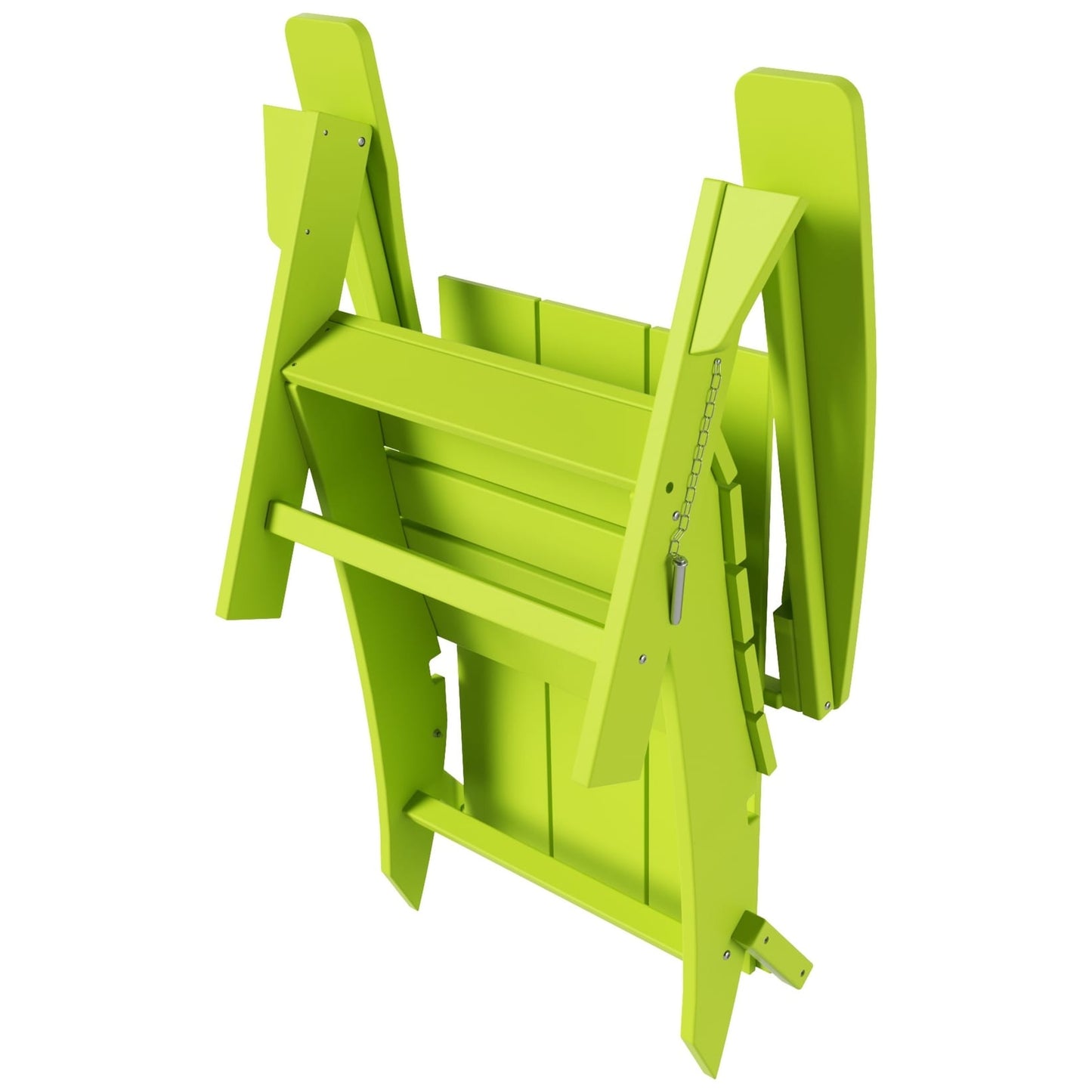 Chaise Adirondack pliante Polytrends Shoreside, moderne, écologique et résistante aux intempéries, pour usage commercial et résidentiel.