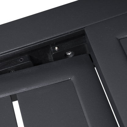 Ensemble de salle à manger d'extérieur Pellabant en aluminium 5/7/9 pièces avec table extensible et chaises empilables