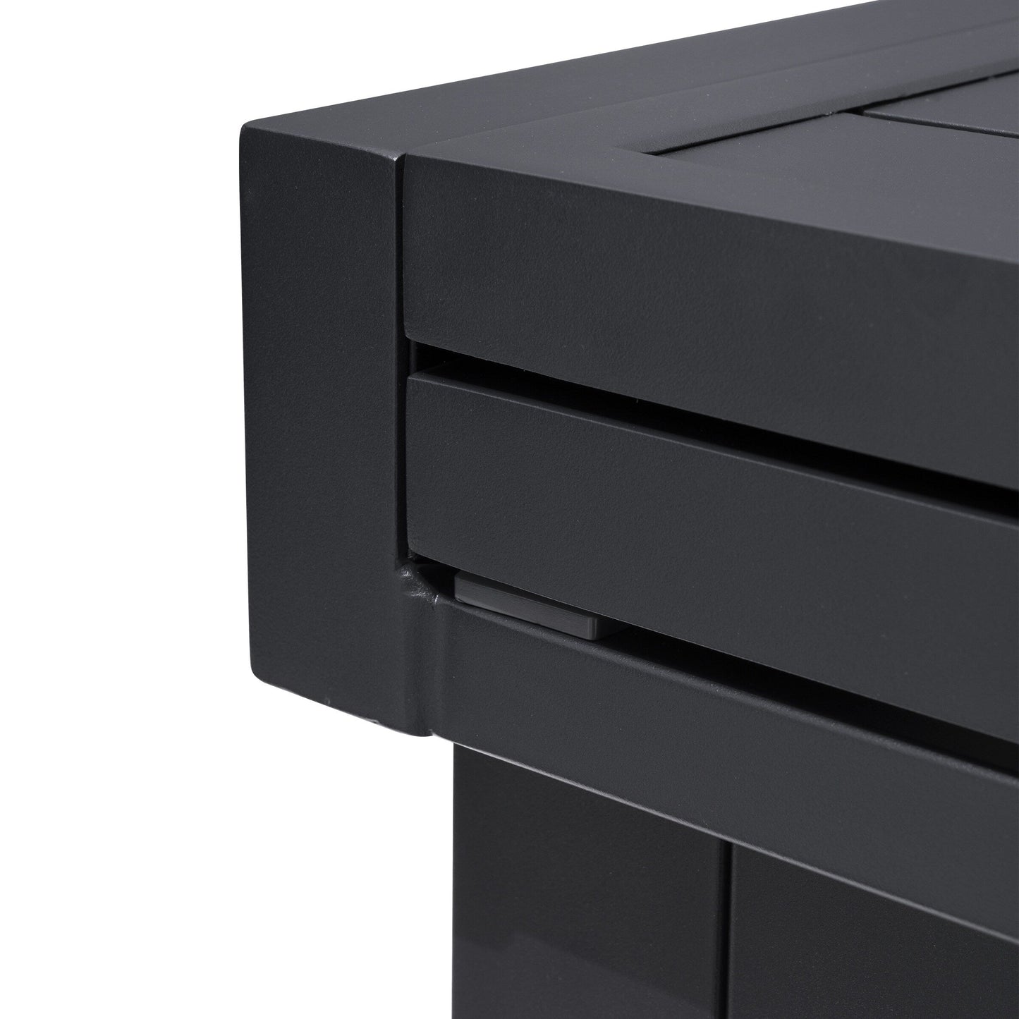 Ensemble de salle à manger d'extérieur Pellabant en aluminium 5/7/9 pièces avec table extensible et chaises empilables