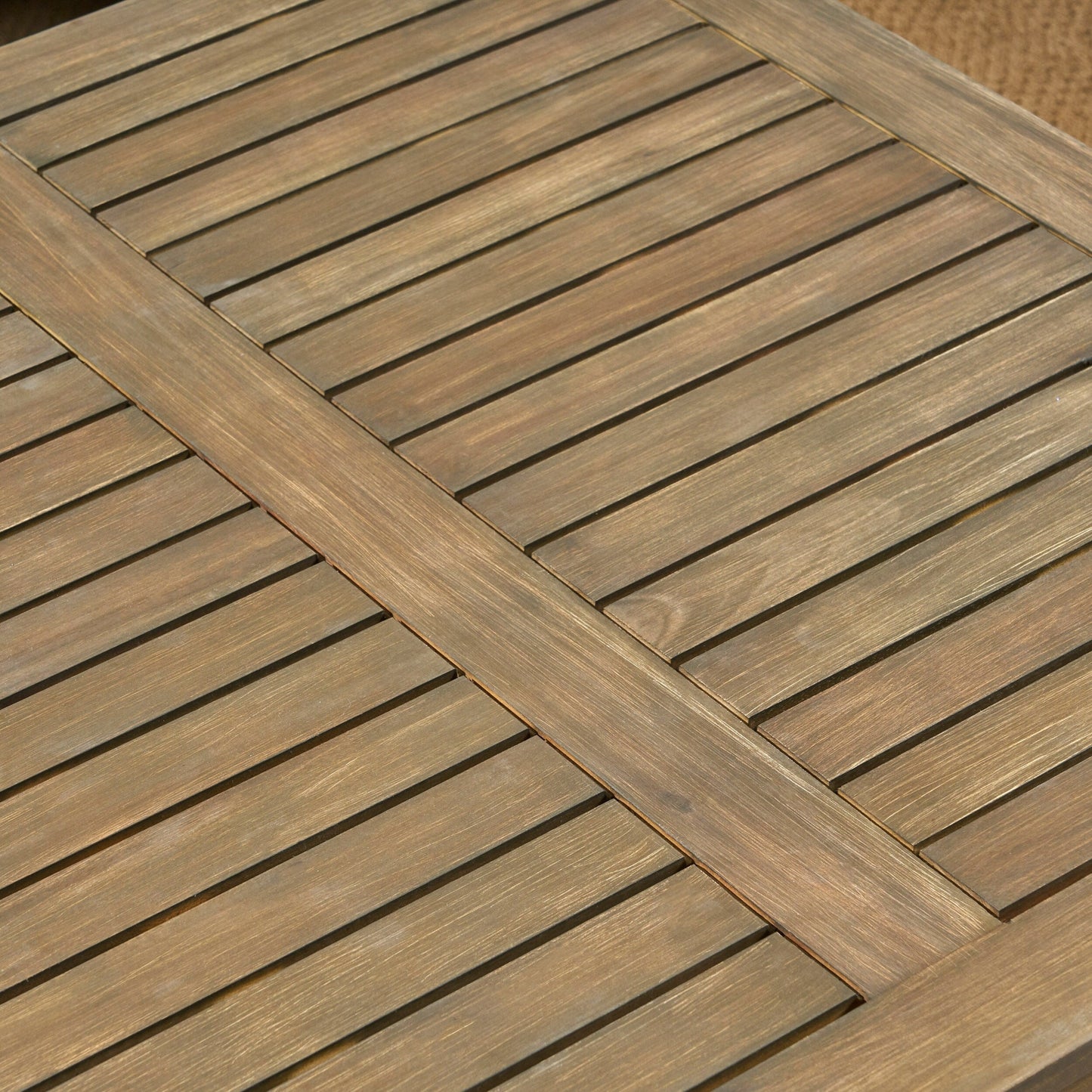 Ensemble de conversation d'extérieur 7 pièces en bois d'acacia Perla par Christopher Knight Home