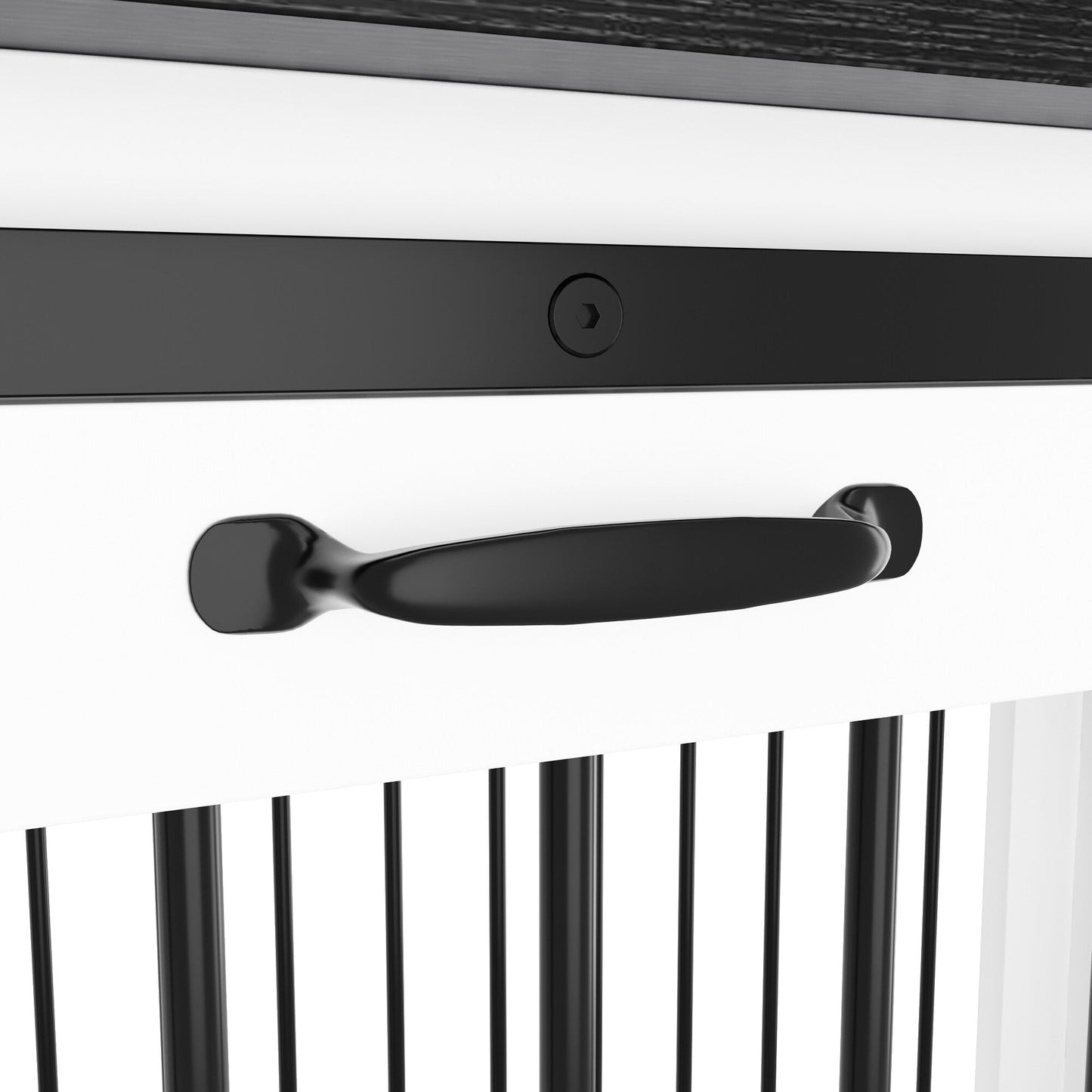 Cage pour chien élégante et robuste avec renfort en tubes de fer