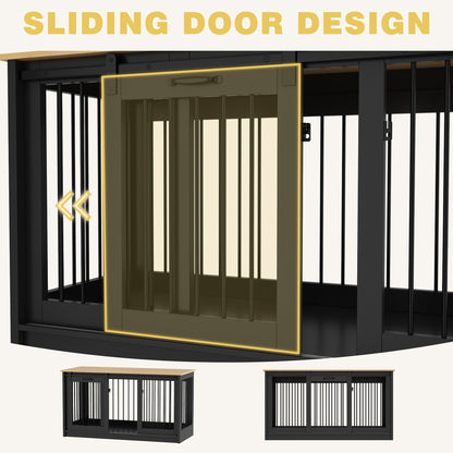 Cage pour chien élégante et robuste avec renfort en tubes de fer