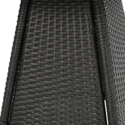 Ensemble bistro d'extérieur en osier 3 pièces Peterson avec coussins par Christopher Knight Home