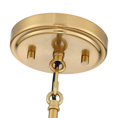 Lustre Piersan à 5 lumières de style bohème moderne avec abat-jour étagé en rotin - 66 cm de large