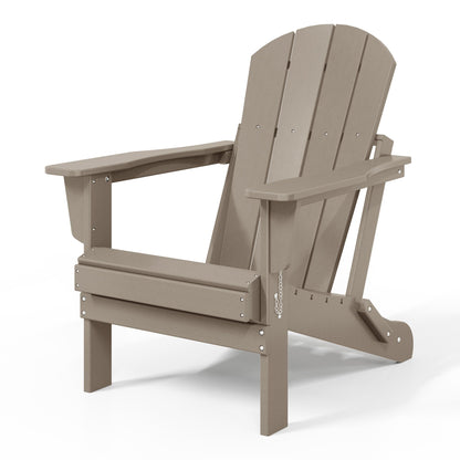 Chaises Adirondack pliantes d'extérieur Polytrends Laguna résistantes aux intempéries (lot de 2)
