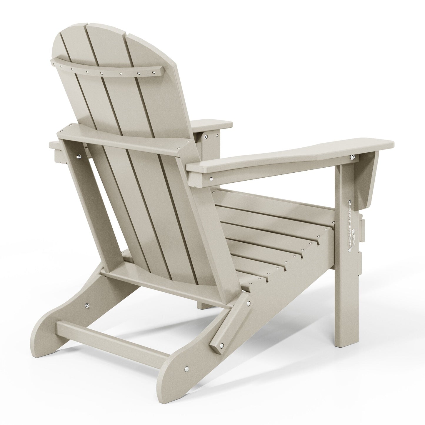 Chaises Adirondack pliantes d'extérieur Polytrends Laguna résistantes aux intempéries (lot de 2)