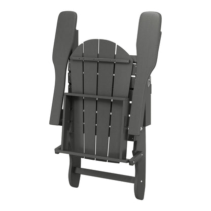 Chaises Adirondack pliantes d'extérieur Polytrends Laguna résistantes aux intempéries (lot de 2)