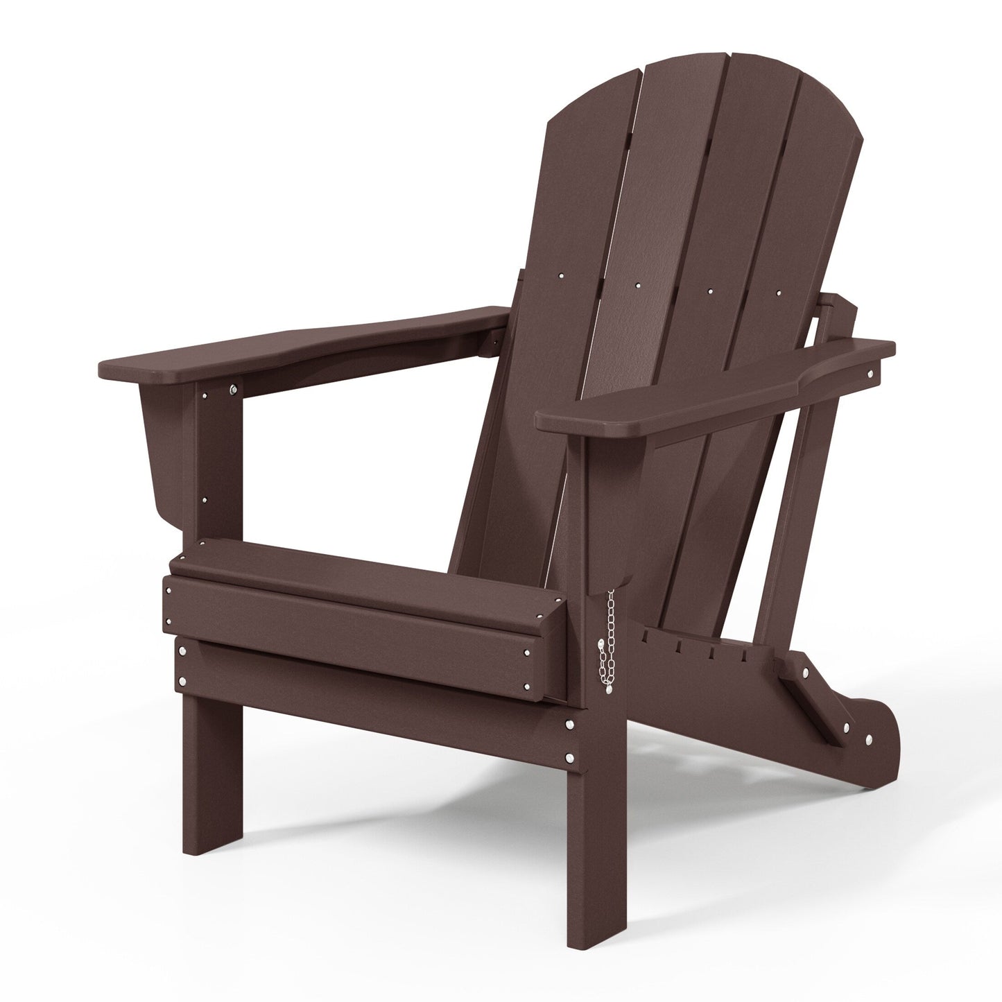 Chaises Adirondack pliantes d'extérieur Polytrends Laguna résistantes aux intempéries (lot de 2)