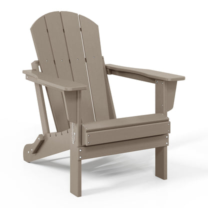Chaises Adirondack pliantes d'extérieur Polytrends Laguna résistantes aux intempéries (lot de 2)