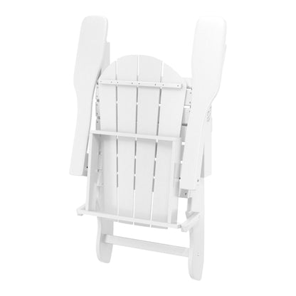 Chaises Adirondack pliantes d'extérieur Polytrends Laguna résistantes aux intempéries (lot de 2)