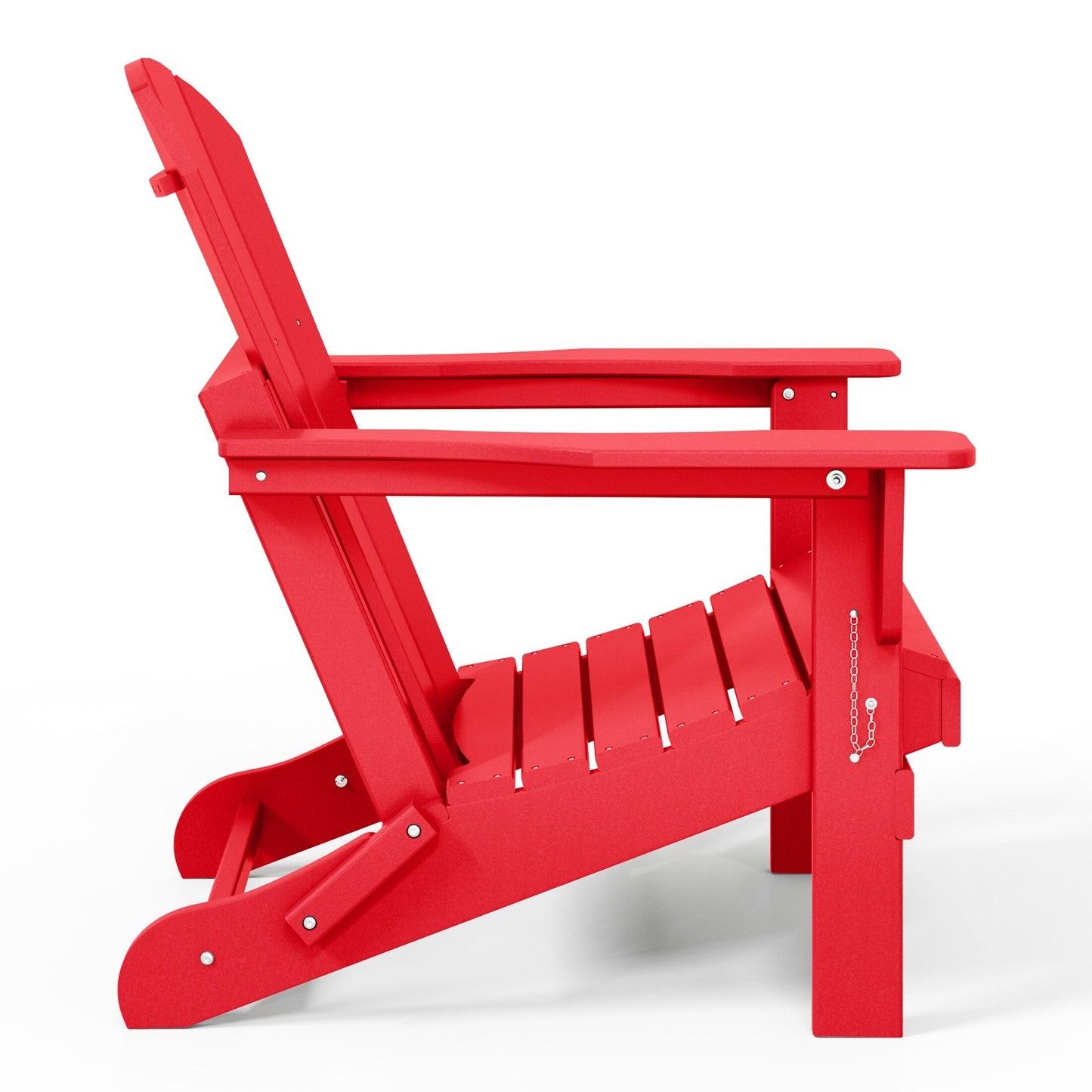 Chaises Adirondack pliantes d'extérieur Polytrends Laguna résistantes aux intempéries (lot de 2)