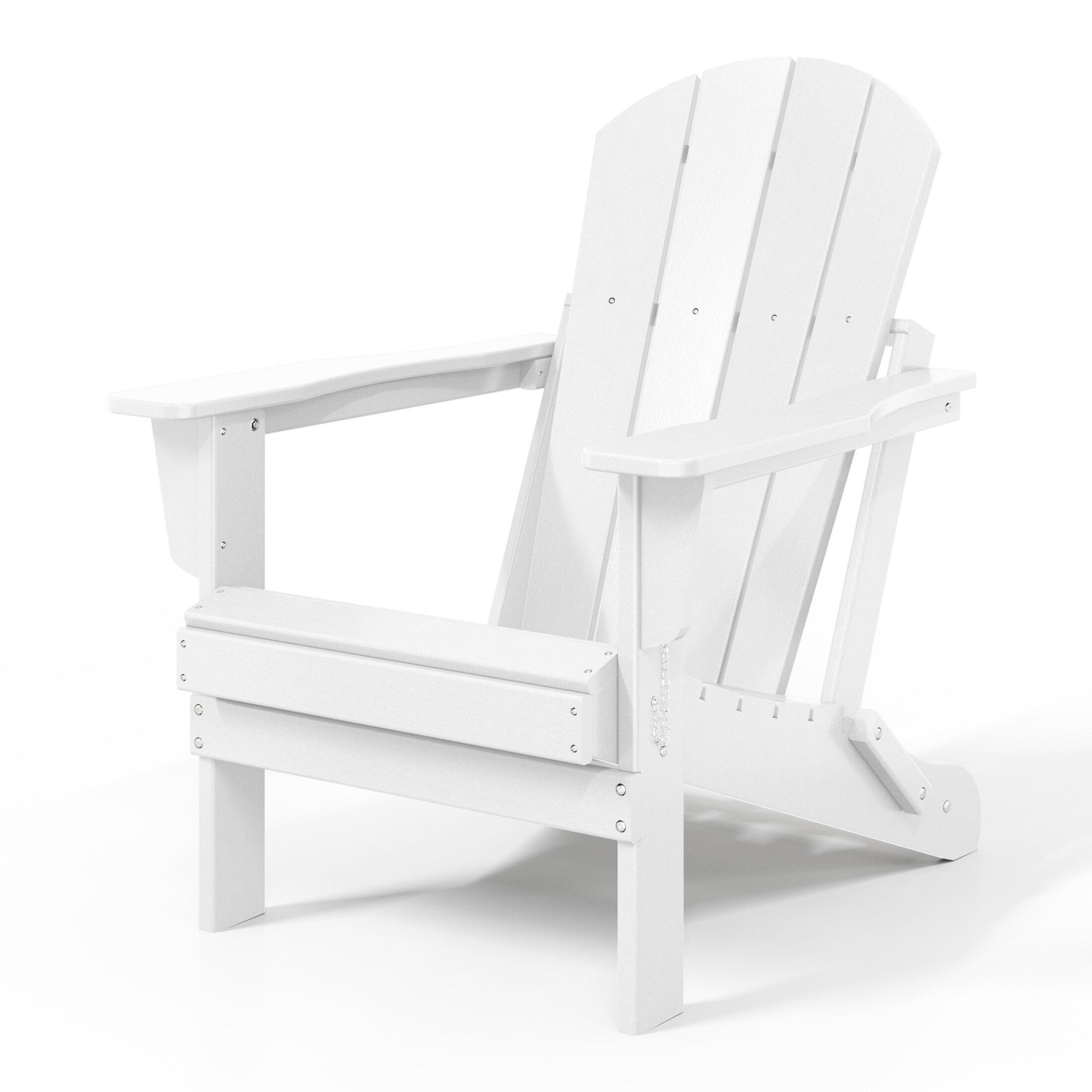 Chaises Adirondack pliantes d'extérieur Polytrends Laguna résistantes aux intempéries (ensemble de 4)