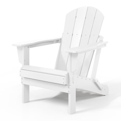 Chaises Adirondack pliantes d'extérieur Polytrends Laguna résistantes aux intempéries (ensemble de 4)