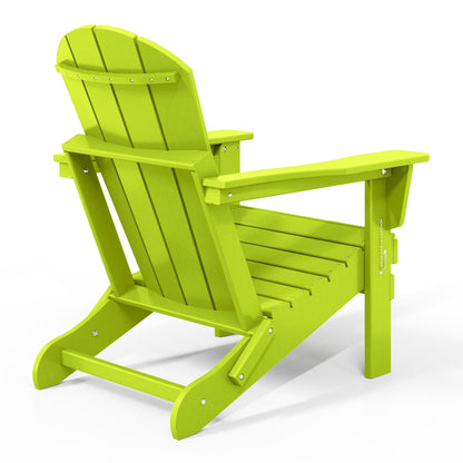 Chaises Adirondack pliantes d'extérieur Polytrends Laguna résistantes aux intempéries (ensemble de 4)