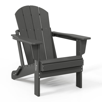 Chaises Adirondack pliantes d'extérieur Polytrends Laguna résistantes aux intempéries (ensemble de 4)