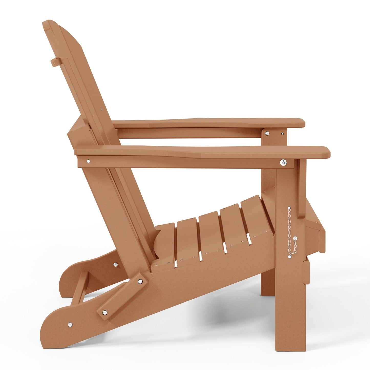 Chaises Adirondack pliantes d'extérieur Polytrends Laguna résistantes aux intempéries (ensemble de 4)