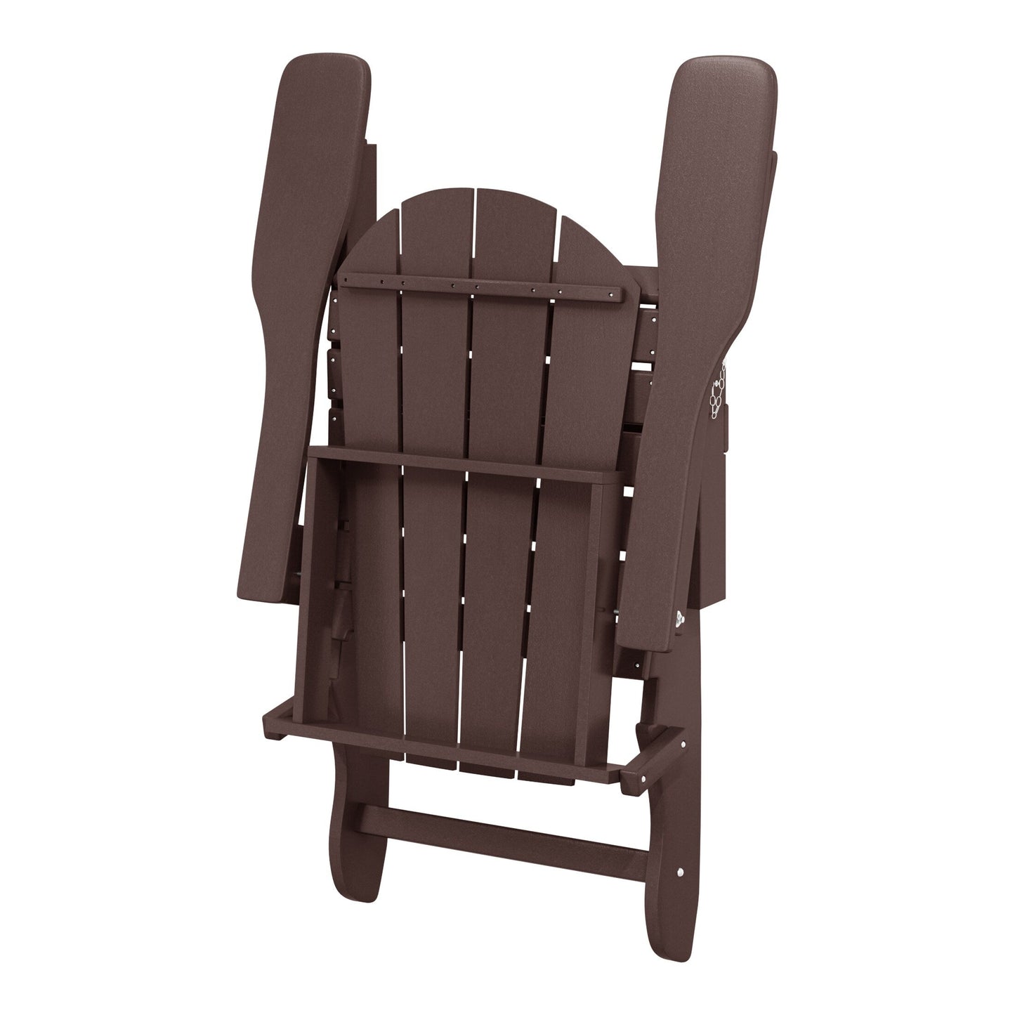 Chaises Adirondack pliantes d'extérieur Polytrends Laguna résistantes aux intempéries (ensemble de 4)