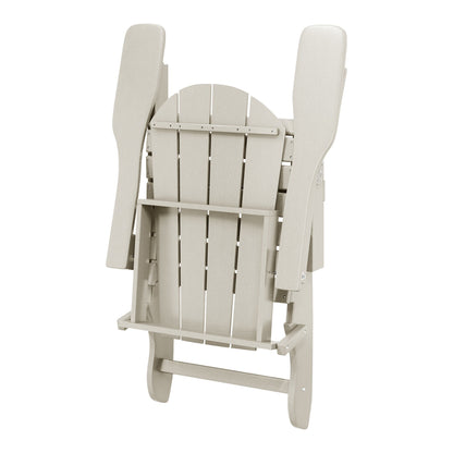 Chaises Adirondack pliantes d'extérieur Polytrends Laguna résistantes aux intempéries (ensemble de 4)