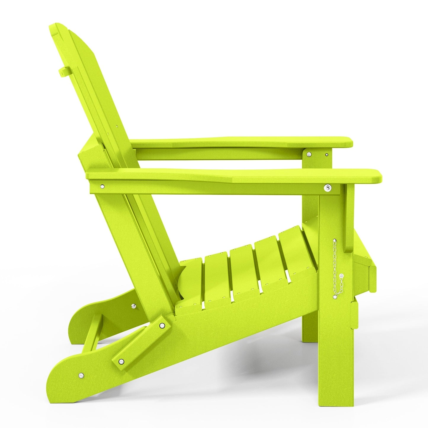 Chaises Adirondack pliantes d'extérieur Polytrends Laguna résistantes aux intempéries (ensemble de 4)