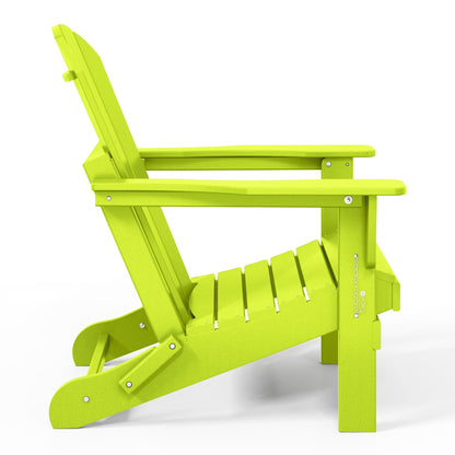 Chaises Adirondack pliantes d'extérieur Polytrends Laguna résistantes aux intempéries (ensemble de 4)