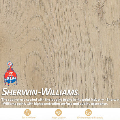 Meuble-lavabo Porto avec plateau en quartz blanc, sans miroir.