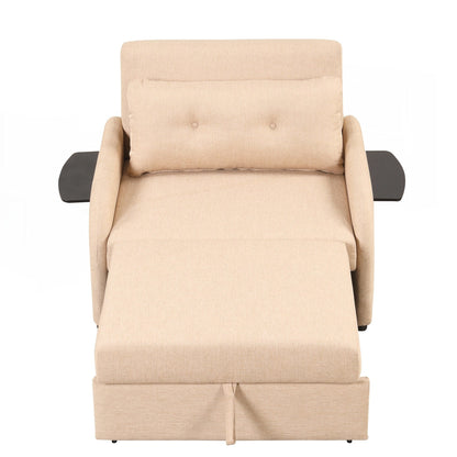 Canapé-lit gigogne 3 en 1 avec 2 tables d'appoint