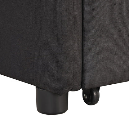 Canapé-lit gigogne 3 en 1 avec 2 tables d'appoint