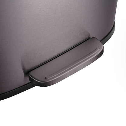 Qualiazero 13,2 gal + DEUX poubelles rectangulaires à pédale de 1,3 gal - Ensemble familial