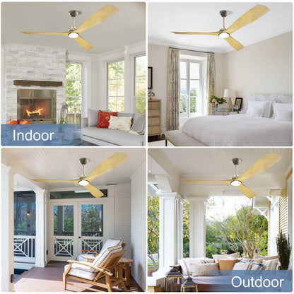 Ventilateur de plafond encastré avec télécommande et éclairage