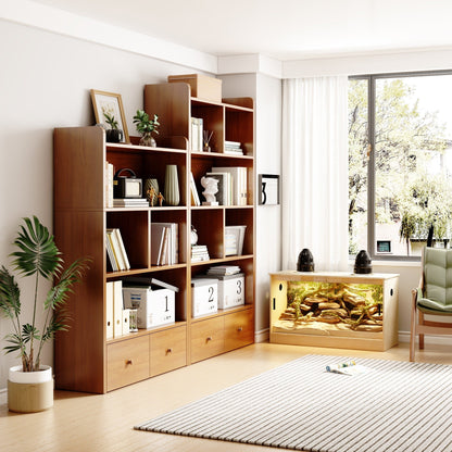 Habitat pour reptiles - Terrarium spacieux pour lézards, serpents et autres - 47,2