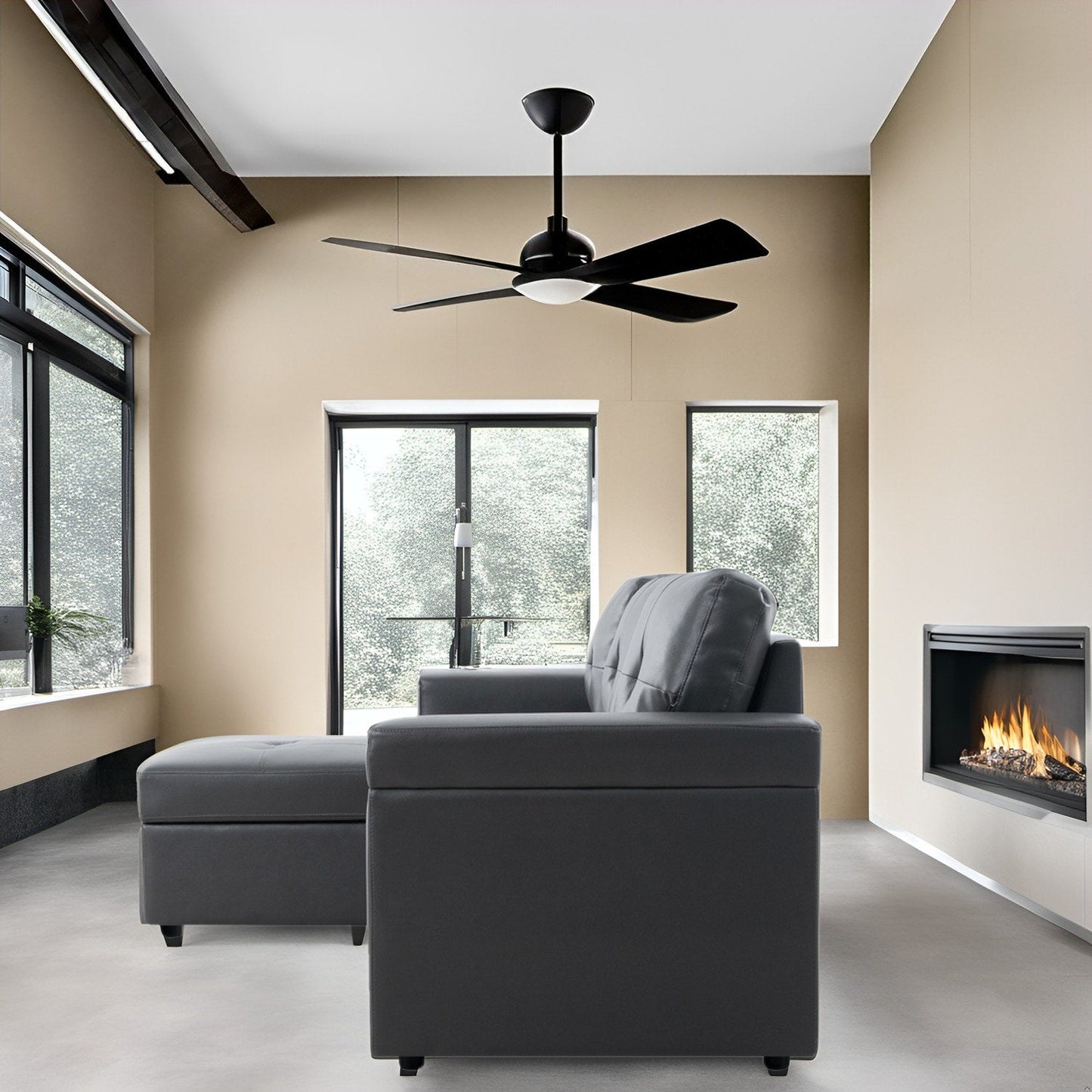 Canapé d'angle réversible avec lit gigogne, méridienne avec rangement dissimulé, pieds robustes.