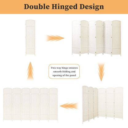 Paravent pliable autoportant en fibre tissée de 1,83 m de haut