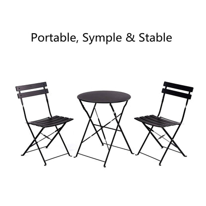 Ensemble bistro rond pour 2 personnes - 23,6 cm de long