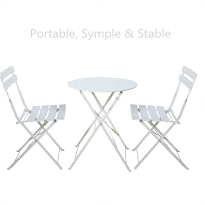 Ensemble bistro rond pour 2 personnes - 23,6 cm de long