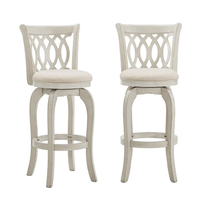 Tabouret de bar pivotant à dossier ajouré Rovinj