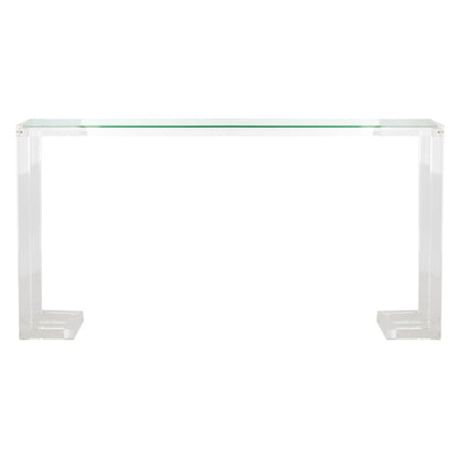 Console Camryn en acrylique transparent de SAFAVIEH Couture - Dimensions : 60 cm (L) x 10 cm (l) x 30 cm (H) - 52 cm (L) x 10 cm (P) x 30 cm (H)