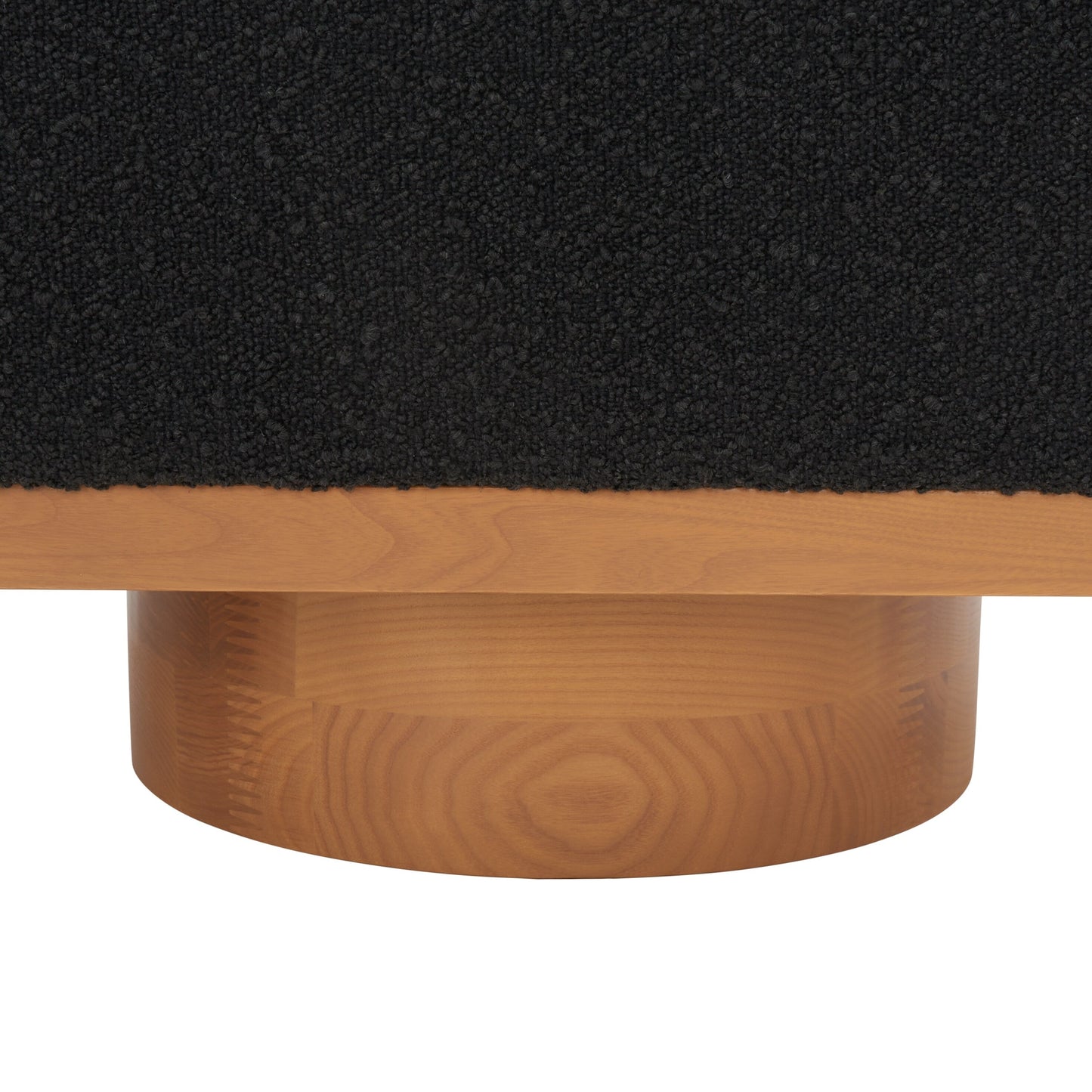 Banc de rangement SAFAVIEH Couture Sunneva Boucle - 155 cm L x 51 cm P x 48 cm H