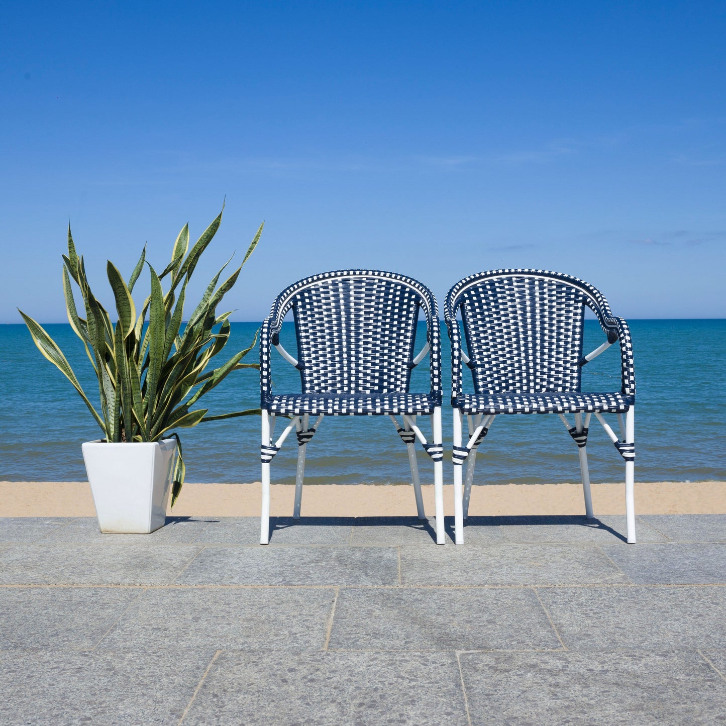 Fauteuil Doreth de SAFAVIEH (lot de 2) - 23 cm (L) x 36 cm (P) x 25 cm (H)