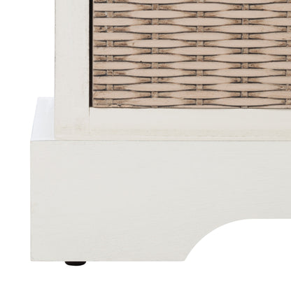 Banc de rangement SAFAVIEH Fiorello à 3 tiroirs avec coussin - 120 cm (L) x 38 cm (l) x 48 cm (H)