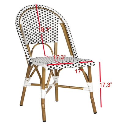 Chaises de salle à manger empilables SAFAVIEH Marolyn (lot de 2) - 45,7 cm (L) x 55,9 cm (P) x 88,9 cm (H)