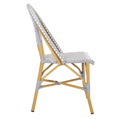 Chaises de salle à manger empilables SAFAVIEH Marolyn (lot de 2) - 45,7 cm (L) x 55,9 cm (P) x 88,9 cm (H)