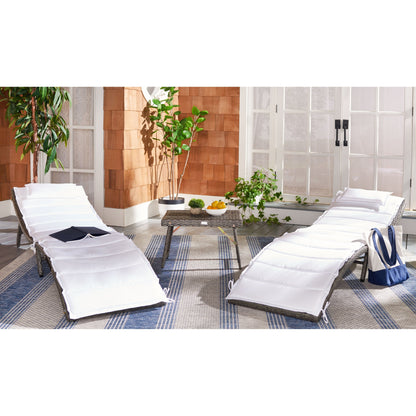 Ensemble de bain de soleil 3 pièces SAFAVIEH Outdoor Blaguna - 83 cm (L) x 20 cm (P) x 24 cm (H)