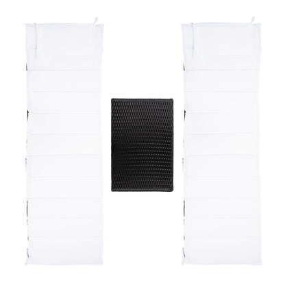 Ensemble de bain de soleil 3 pièces SAFAVIEH Outdoor Blaguna - 83 cm (L) x 20 cm (P) x 24 cm (H)